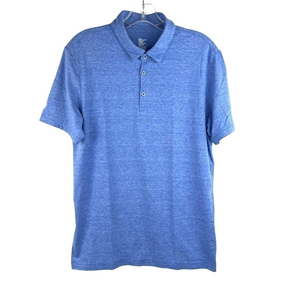 Euc-h&m Basic, Short Sleeve, Slim Fit Stretch, Fine Cotton, Collar, Polo Shirt